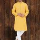 Even Apparels Pure Cotton Yellow Kurta - Yellow | Swadesiicart