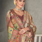 Peach Rangkat Tussar Silk Woven Design Saree with Unstitched Blouse - Mohmanthan Eshani | Swadesiicart