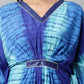 Ahalyaa Women Royal Blue Crepe Digital Printed Kaftan Kurta | Swadesiicart