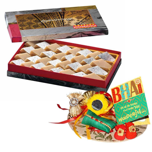 Bikanervala Badam Burfi Rakhi Gift | Swadesiicart