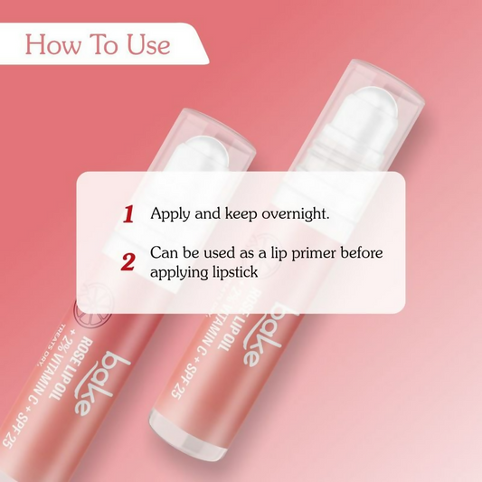 Bake 2% Vitamin C Tinted Rose Lip Oil Spf 25 Pa+++ | Swadesiicart