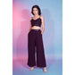 Maroon Georgette Sequence With Thread Designer Co-Ord Set - Flory - Swadesiicart
