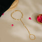 Ruby Raang Kundan & Gold Haath Phool | Swadesiicart