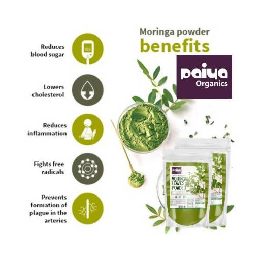 Paiya Organics Certified Organic Moringa Powder - Swadesiicart