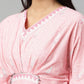 Ahalyaa Women Pink Pure Cotton Printed Kaftan Kurta | Swadesiicart