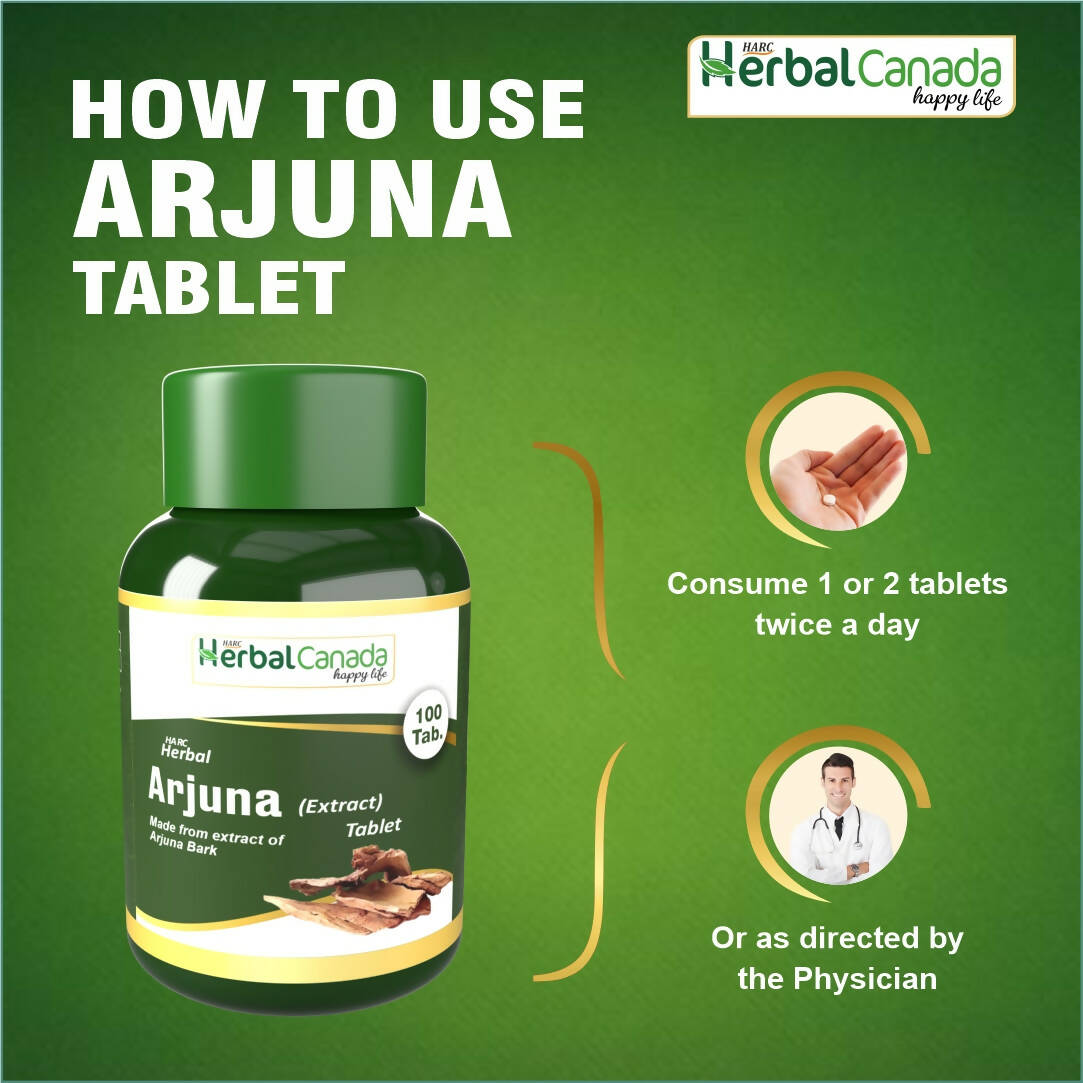 Herbal Canada Arjuna Extract Tablets - Swadesiicart