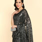 Dishitha Creation Indian Women's Designer Georgette Sequence Saree - Black | Swadesiicart