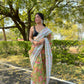 Vamsee Green Organza Saree - Swadesiicart