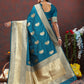 Lorenvalley Fashion Rama Soft Silk Woven Design Gold Zari Weaving Saree - Swadesiicart