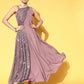 Ahalyaa Women's Traditional wear Dress - Mauve | Swadesiicart