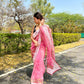 Vamsee Riddhi-Siddhi -1 Pink Organza Saree - Swadesiicart