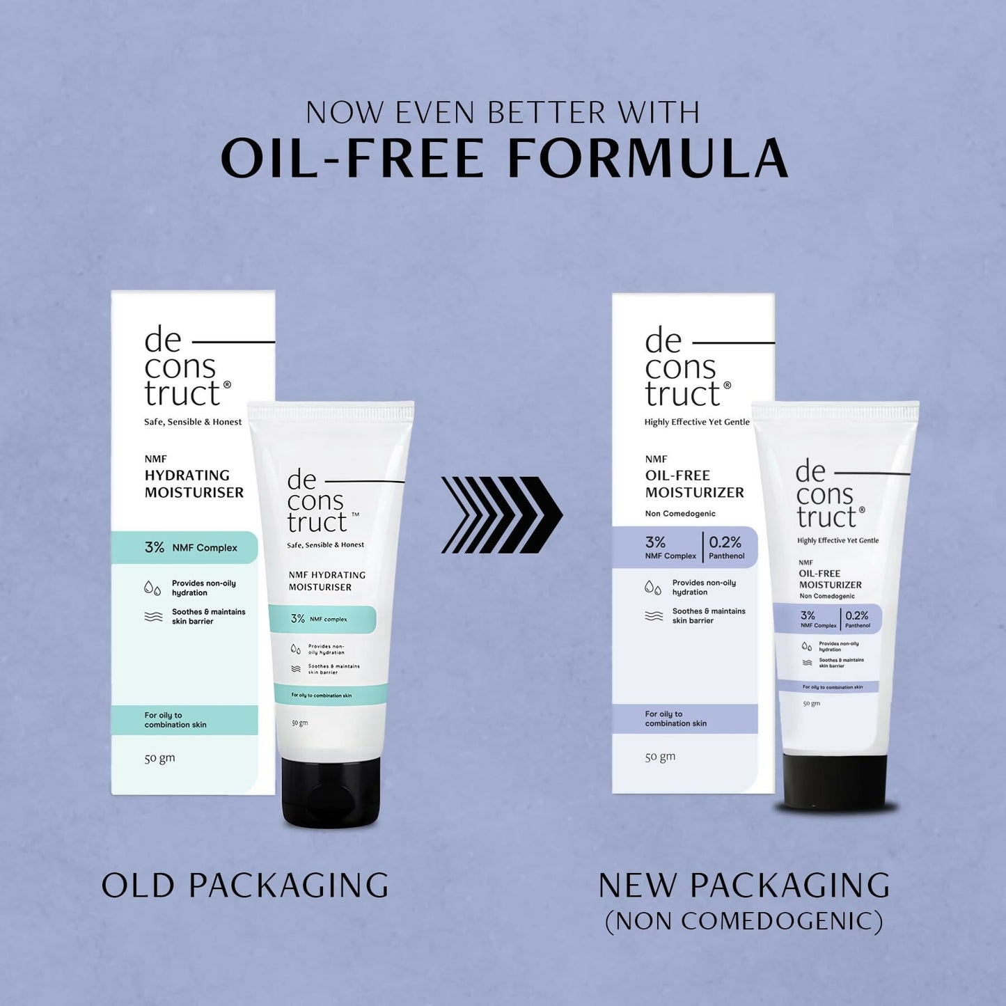 Deconstruct Oil-Free Moisturizer For Oily Skin - Swadesiicart