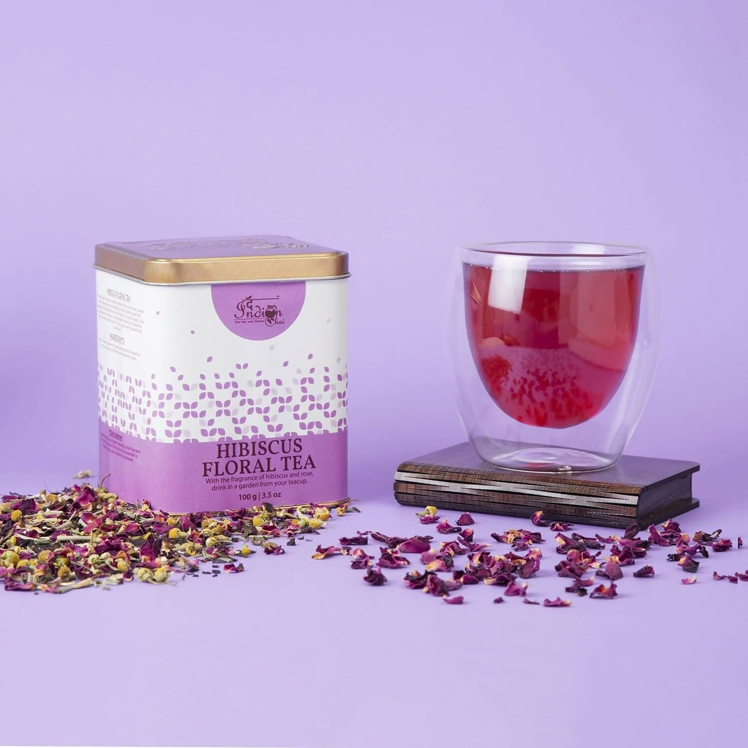 The Indian Chai - Hibiscus Floral Tea | Swadesiicart