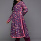 Ahalyaa Women's Traditional wear Kurta Set - Purple | Swadesiicart