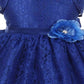 Asmaani Baby Girl's Blue Colour Satin A-Line Maxi Full Length Dress (AS-DRESS-22159)