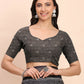 Shree Shyam Fashion Linen Cotton Black Saree
