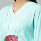 Ahalyaa Womens Blue Rayon Printed Kaftan | Swadesiicart
