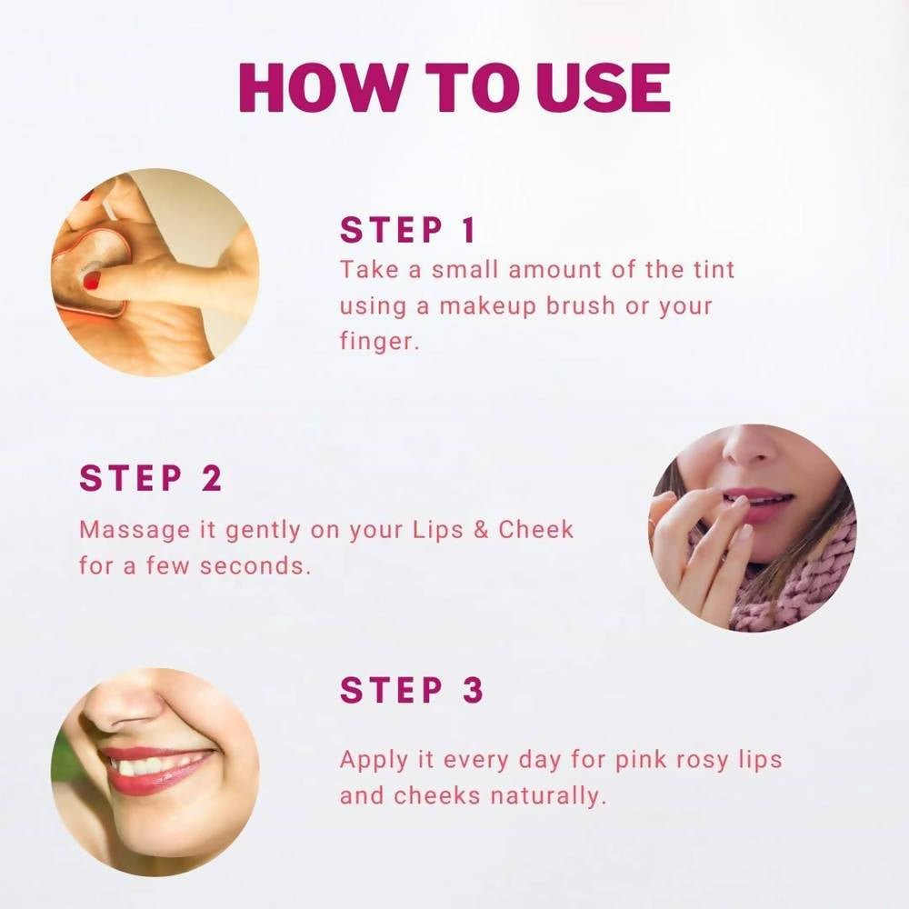Aegte Organics Beetroot Lip and Cheek Tint Balm (Rosy Pink) - Swadesiicart
