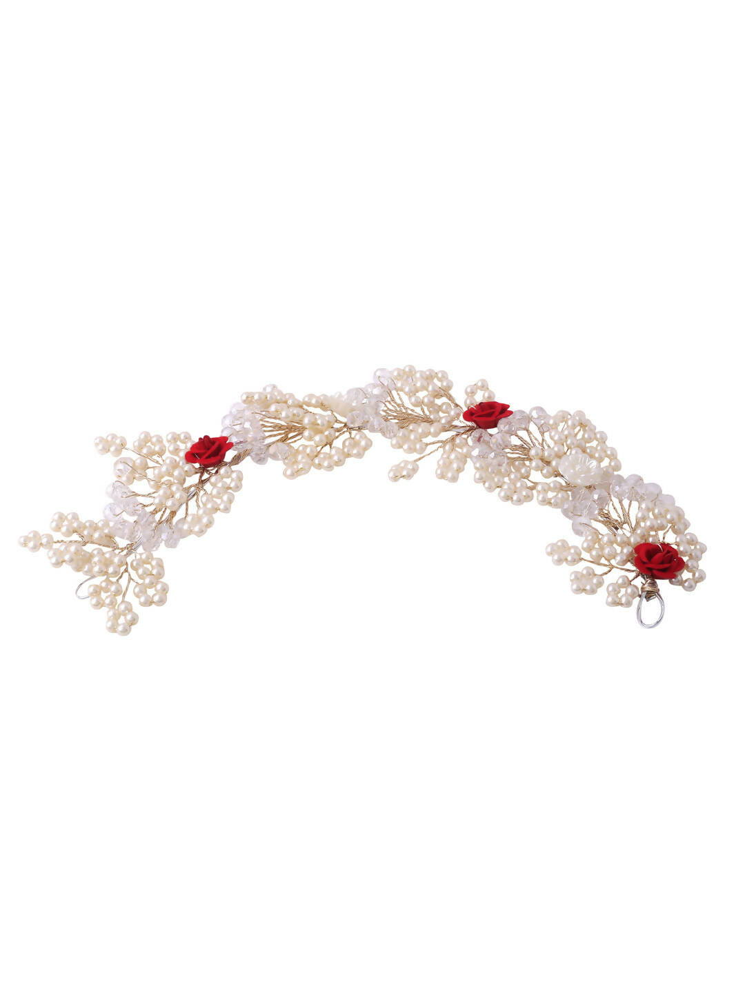 NVR Women's Embellished Beaded Hair Accessory Set | Swadesiicart