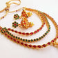 Multicolor Kemp Three Layer Necklace Set