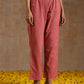 trueBrowns Blush Gold Cotton High-Low Co-Ord Set - Swadesiicart