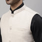 Even Apparels Men's Cream Pure Wool Nehru Jacket | Swadesiicart