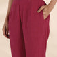 trueBrowns Carrot Cotton Dobby Sleeveless Co-ord Set - Swadesiicart