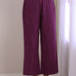 trueBrowns Plum Purple Dobby Gathers Co-Ord Set - Swadesiicart