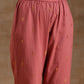 trueBrowns Blush Gold Cotton Angrakha Kurta Set | Swadesiicart
