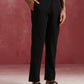 trueBrowns Men's Black Cotton Shirt Collar Stylized Kurta Co-ord set - Swadesiicart