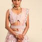House of Panchhi Pink Net Multi Sequins with heavy Zarkan embroidery Lehenga choli & Dupatta | Swadesiicart