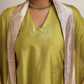 trueBrowns Green Silk Sharara Dupatta Set | Swadesiicart