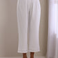 trueBrowns White Dobby Baggy Sleeve Co-Ord Set - Swadesiicart