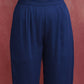trueBrowns Blue Modal Front Slit Kurta set | Swadesiicart