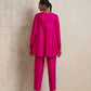trueBrowns Pink Silk Co-ord Set - Swadesiicart