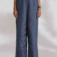 trueBrowns Blue Cotton Check Shirt Top Co-ord Set - Swadesiicart