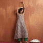 trueBrowns Off White Print Flared Anarkali Kurta Set | Swadesiicart
