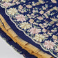 House of Panchhi Navy Blue Pure Georgette Sequins And Thread Embroidery Lehenga Choli & Dupatta | Swadesiicart
