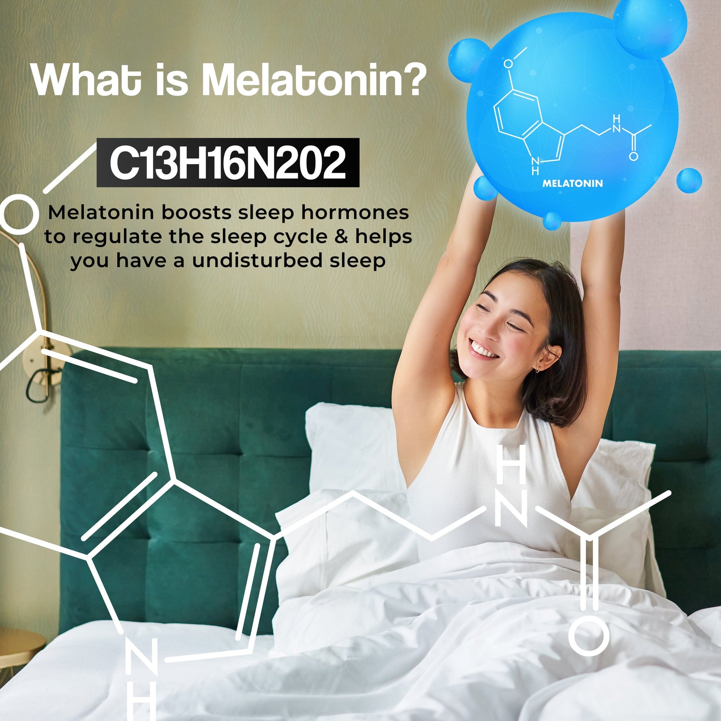 Health Veda Organics Melatonin Sleep & Relaxation Capsules - Swadesiicart