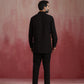 trueBrowns Men's Black Cotton Dobby Kurta Co-ord Set - Swadesiicart