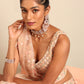 House of Panchhi Peach Net Multi Sequins with heavy Zarkan embroidery Lehenga choli & Dupatta | Swadesiicart