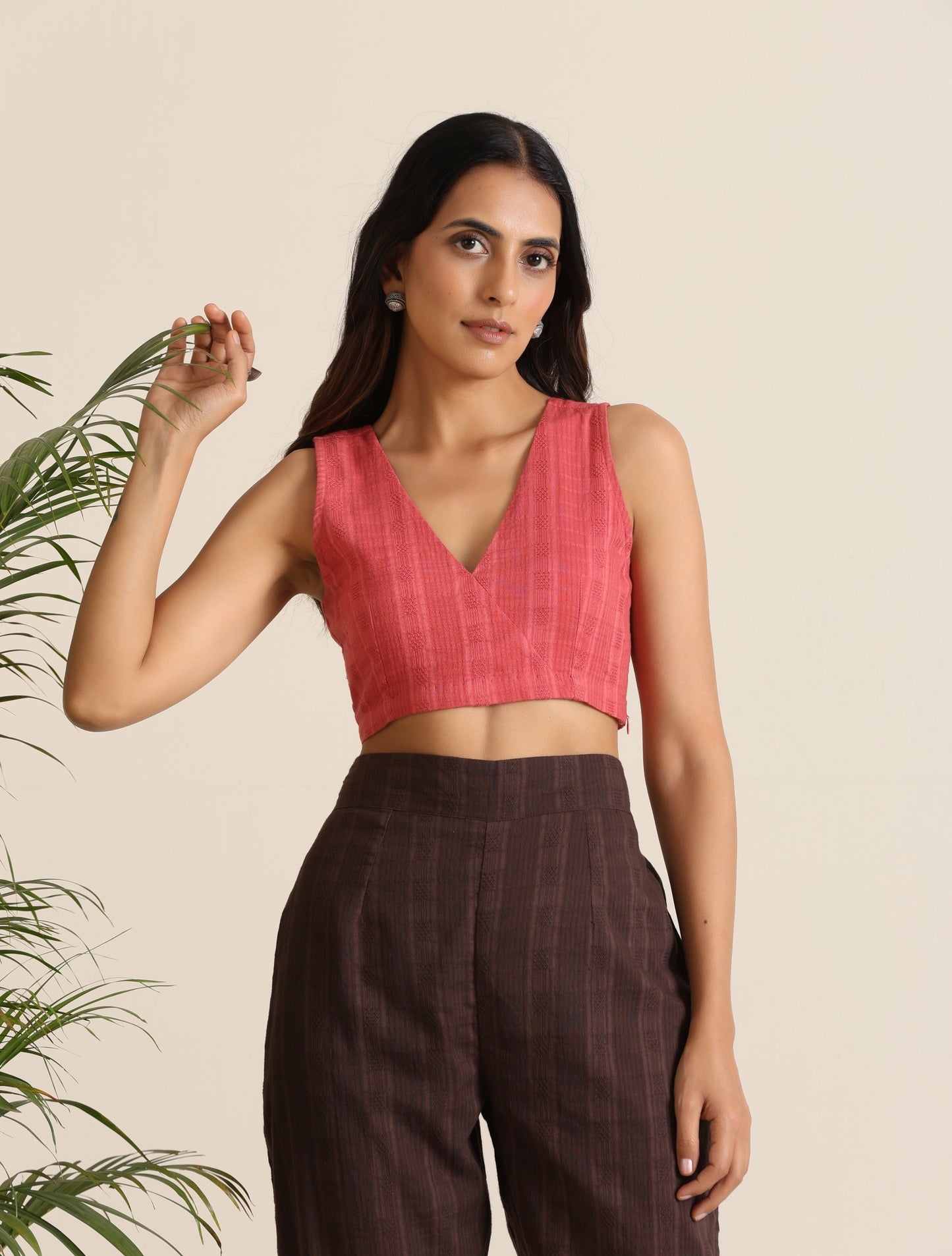 trueBrowns Cola Cotton Dobby Pant Suit Set - Swadesiicart