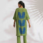 trueBrowns Green Cotton Placement Print Kurta Co-ord Set - Swadesiicart