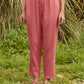 trueBrowns Coral Cotton Dobby Relaxed Co-ord Set - Swadesiicart
