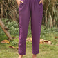 trueBrowns Purple Viscose Dobby Relaxed Co-ord Set - Swadesiicart