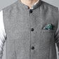 Even Apparels Men's Grey Pure Wool Nehru Jacket | Swadesiicart
