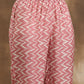 trueBrowns Light Mauve Zig-Zag Printed Silk Co-Ord Set - Swadesiicart