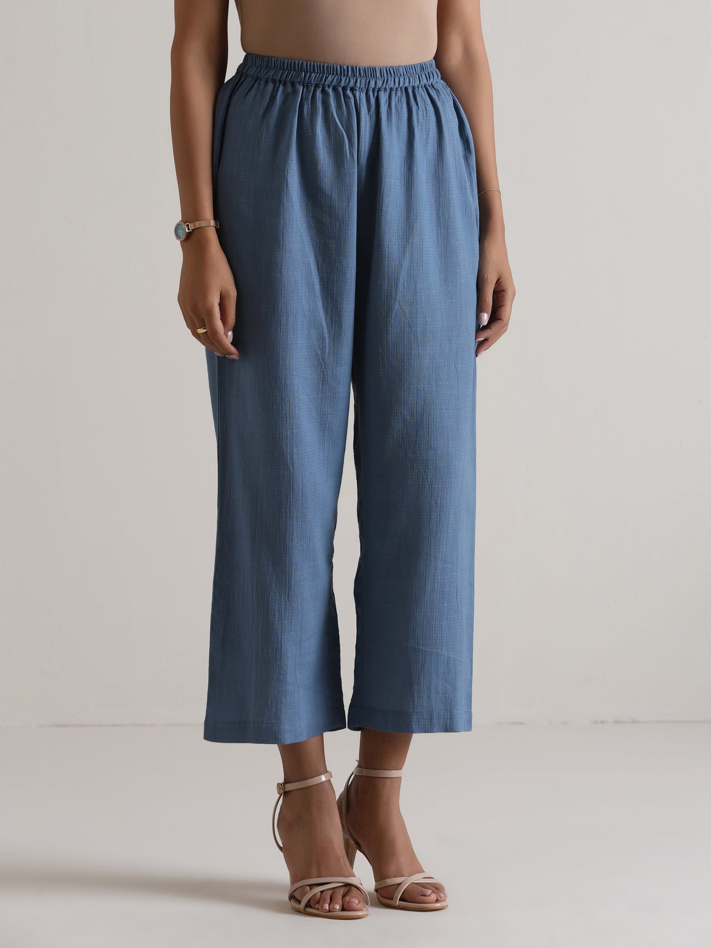 trueBrowns Light Blue Kurta Pant Set | Swadesiicart