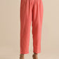 trueBrowns Bright Pink Dobby Angrakha Kurta Pant Set | Swadesiicart