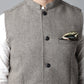 Even Apparels Men's Cream Pure Wool Nehru Jacket | Swadesiicart
